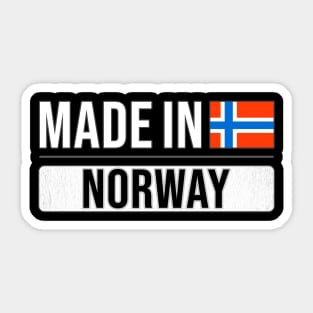 Made In Norway - Gift for Norwegian With Roots From Norway Sticker